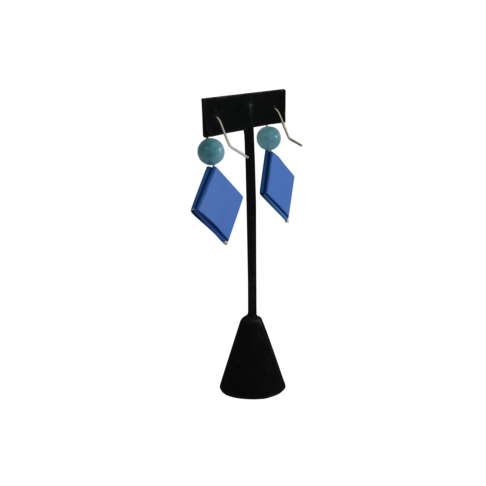 Pendiente Largo Azul 2