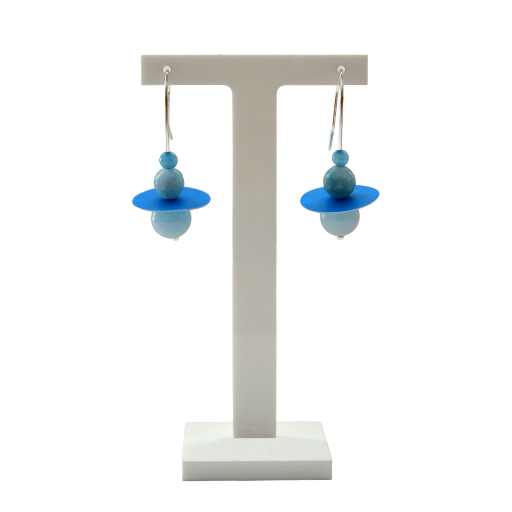 Pendiente Nenúfar Azul 2